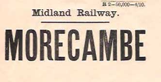 A Midland Railway Luggae Label
