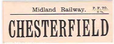 A Midland Railway Luggae Label