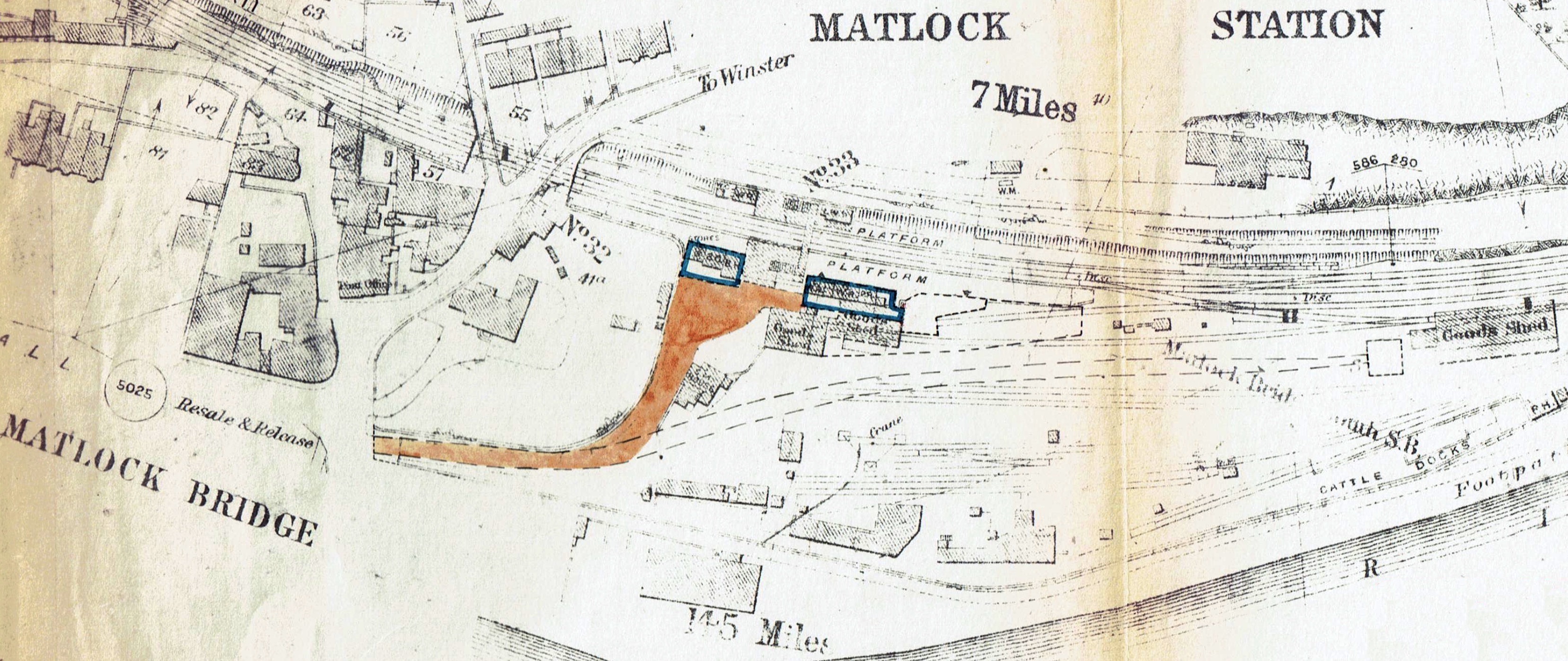 This is a map which shows the location of the photograph at the top of the page