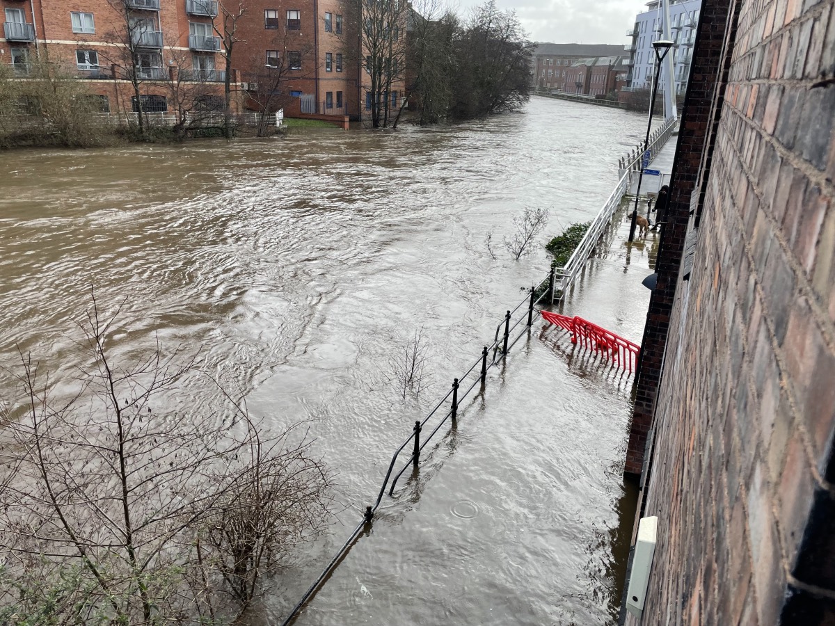 Flooding around the Silk Mill