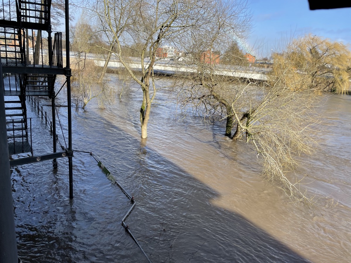 Flooding around the Silk Mill