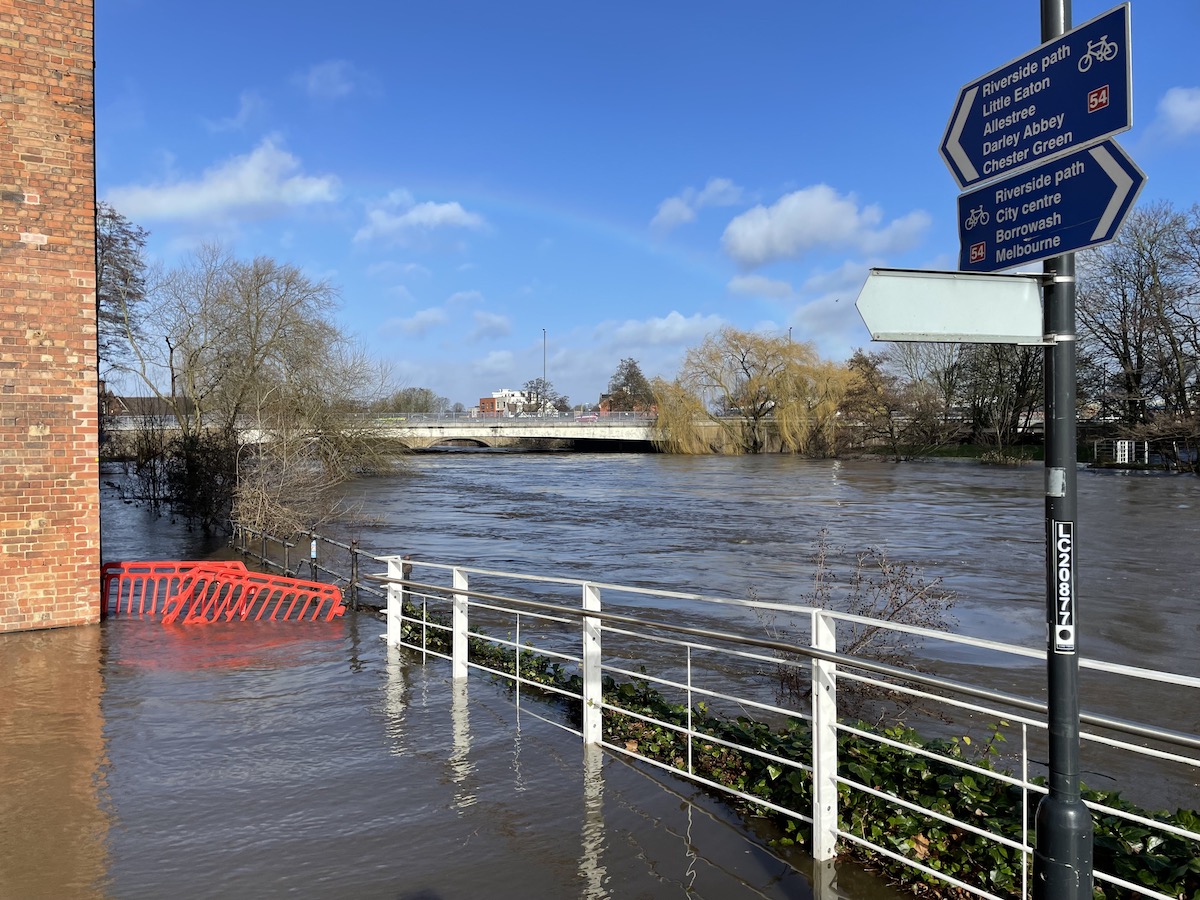 Flooding around the Silk Mill