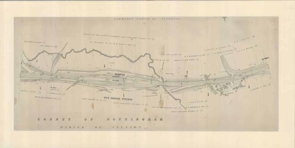 The Two Chains to the Inch Land Plan for Pye Bridge