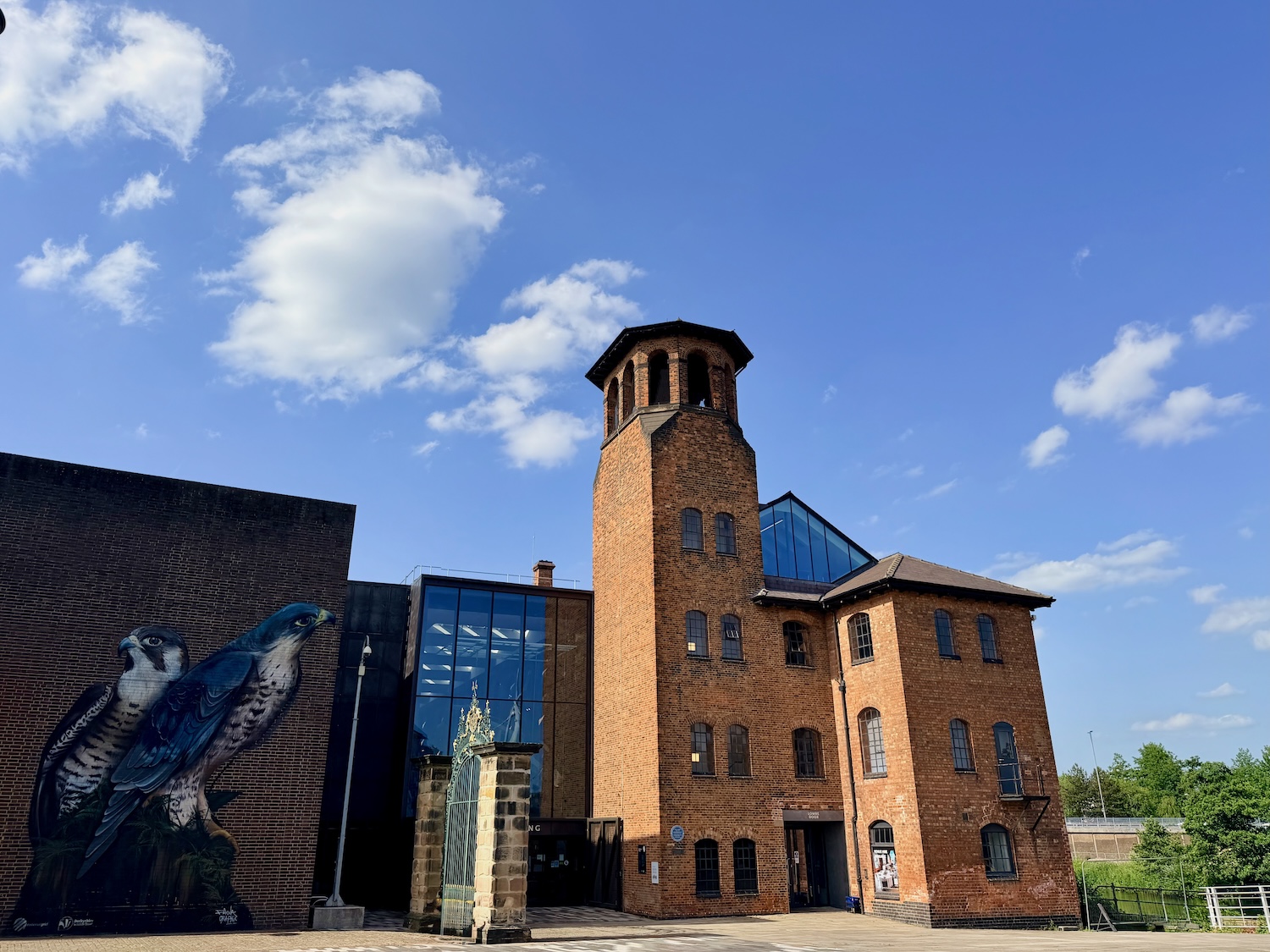 The frontage of Derby's Silk Mill