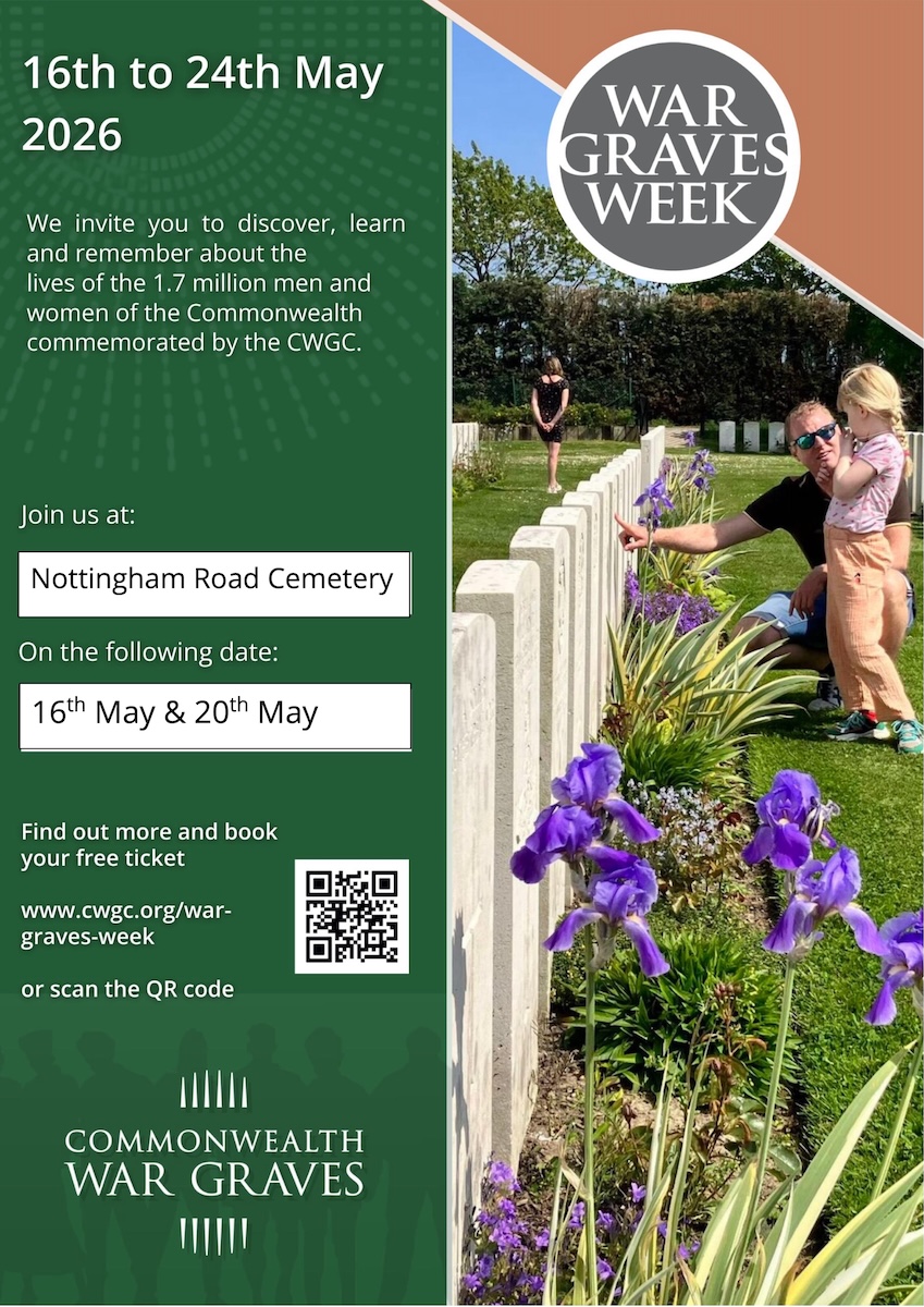 War Graves Week invites you to discover the stories behind the world wars at CWGC sites across the globe.