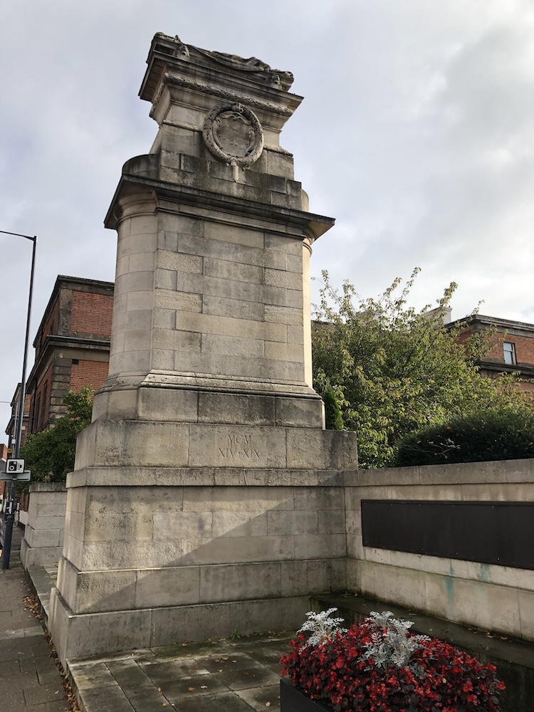The Midland Railway War Memorial on Midland Road, Derby. Bearing the names of 2,833 men who made the ultimate sacrifice for King & Country. 