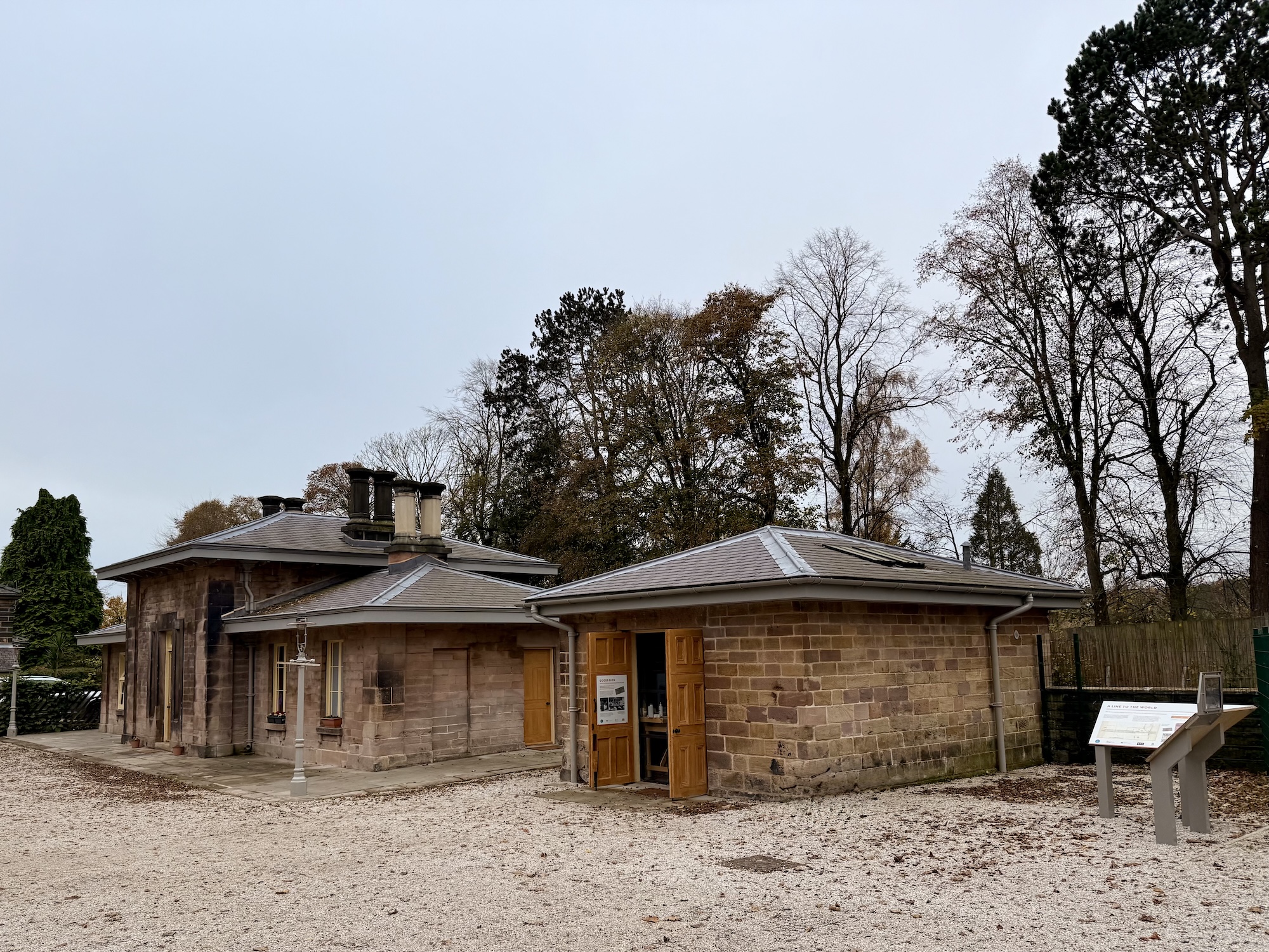 The recently restored Wingfield Railway Station