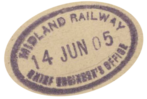 Midland Railway Engineers Department Date Stamp