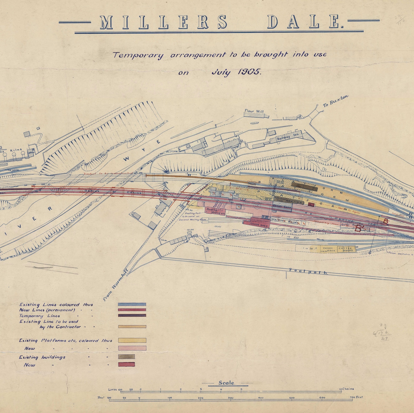 An example plan from ther Midland Railway Estates collection - Miller's Dale