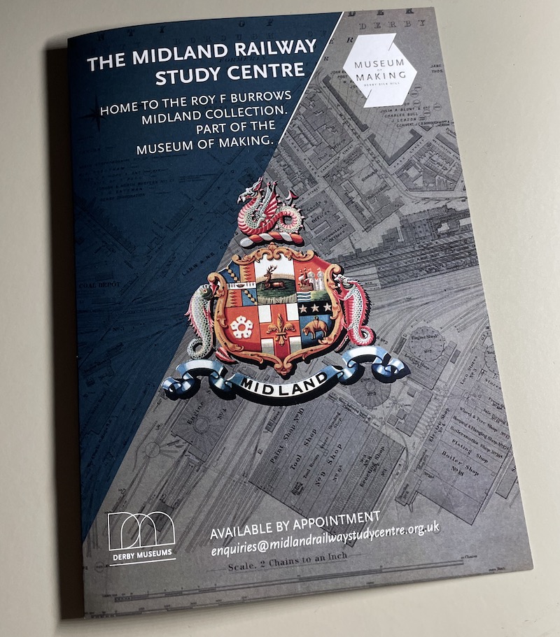 A copy of the new Study Centre leaflet lying on a desk.