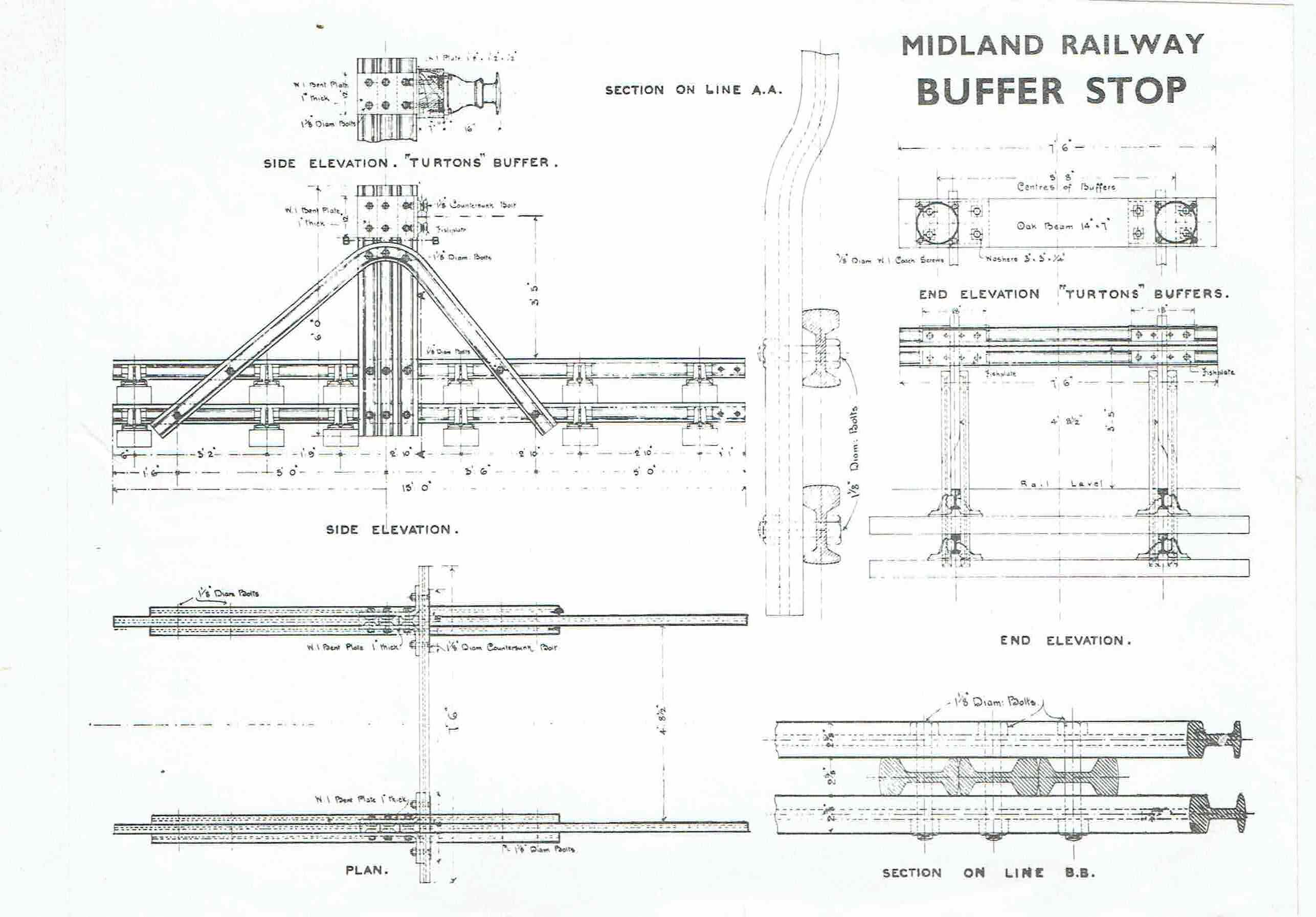 A Drawing of some railway Buffer Stops